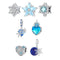 925 Sterling Silver Diy Winter Snowflake Bracelet Bead