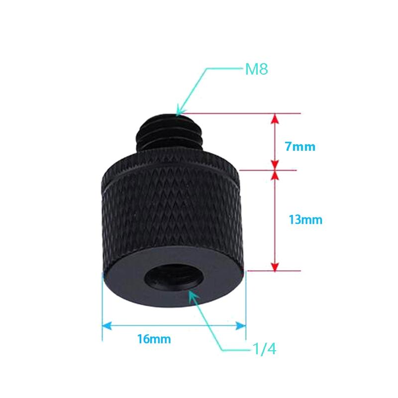 4-Piece Screw Adapter 1 / 4 Female To M8 Male
