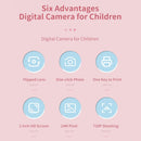 Blue Cartoon Kids Digital Camera with Rotating Lens - A18 Hd Printable