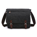 Black Canvas Business Messenger Bag Large