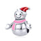 925 Sterling Silver Snowman Bead Pendant For Diy Bracelets & Necklaces