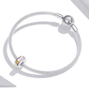 925 Sterling Silver Colorful Paw Print Beads For Diy Bracelets & Necklaces