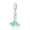 925 Sterling Silver Mermaid Skirt Pendant For Diy Bracelet Or Necklace