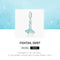 925 Sterling Silver Mermaid Skirt Pendant For Diy Bracelet Or Necklace