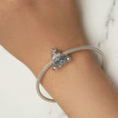 925 Sterling Silver Pumpkin Charm For Diy Bracelets
