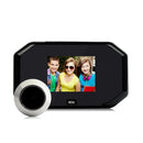 3 Screen 1.0Mp Security Camera With Door Peephole & Tf Card Support - Black