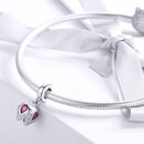 925 Sterling Silver Tulip Pendant For Diy Bracelets & Necklaces