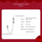 925 Sterling Silver Heart Zircon Safety Chain For Diy Bracelets & Necklaces