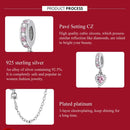 925 Sterling Silver Heart Zircon Safety Chain For Diy Bracelets & Necklaces