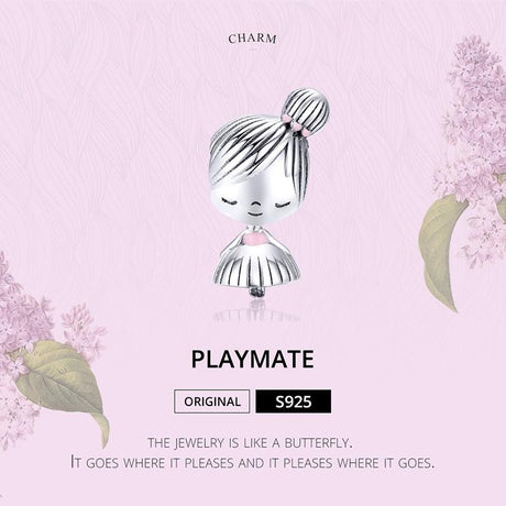 925 Sterling Silver Beaded Bracelet For Girls Diy Accessory