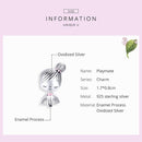 925 Sterling Silver Beaded Bracelet For Girls Diy Accessory