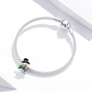 925 Sterling Silver Snowman Beads For Diy Bracelets & Necklaces