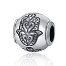 925 Sterling Silver Fatima Hand Beads For Diy Bracelets & Necklaces