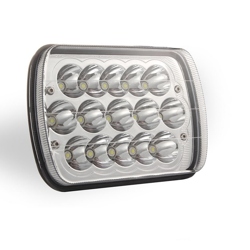 7 Inch 5X7 H4 15W Dc 9 - 30V 1500Lm Ip67 Car Truck Off - Road Vehicle Led Work Lights / Headlight With 15Leds Lamps