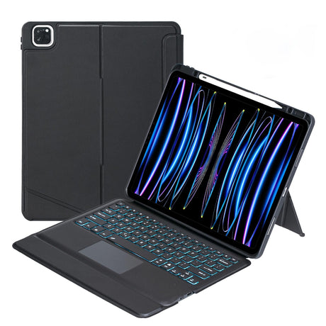 12.9 Ipad Pro Touch Backlight Bluetooth Keyboard Leather Case - Split Type 2022 / 2021 / 2020 / 2018