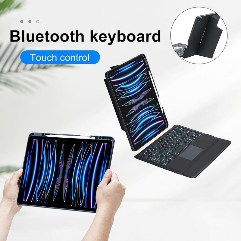 12.9 Ipad Pro Touch Backlight Bluetooth Keyboard Leather Case - Split Type 2022 / 2021 / 2020 / 2018