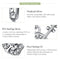 925 Sterling Silver Zircon Embellished Violin Pendant
