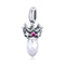 925 Sterling Silver Ornate Crown Pendant For Diy Bracelets & Necklaces