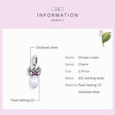 925 Sterling Silver Ornate Crown Pendant For Diy Bracelets & Necklaces