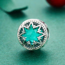 925 Sterling Silver Romantic Snowflake Beads For Diy Bracelets & Necklaces