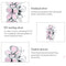 925 Sterling Silver Enamel Flower Charm Bracelet