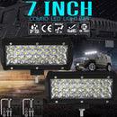 7 Inch 18W 1800Lm 3 Row Led Strip Light Working Refit Off - Road Vehicle Lamp Roof Strip Light