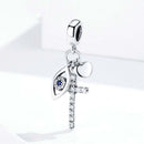 925 Sterling Silver Cross Charm For Diy Bracelets