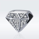 925 Sterling Silver Love Diamond Beads For Diy Bracelet
