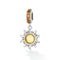 925 Sterling Silver Sun Pendant For Diy Bracelets & Necklaces