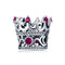 925 Sterling Silver Red Crown Beads For Diy Bracelets