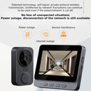 2.4G Wireless Doorbell With 4.3 Ips Screen And Night Vision Camera