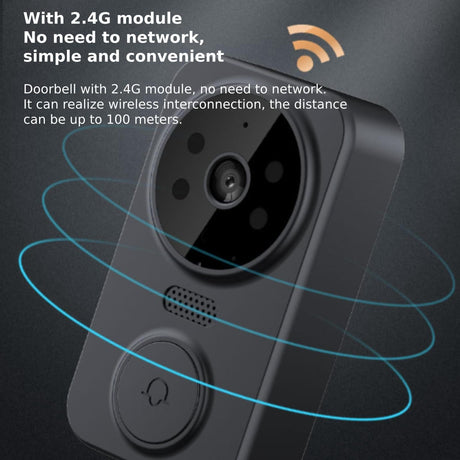 2.4G Wireless Doorbell With 4.3 Ips Screen And Night Vision Camera