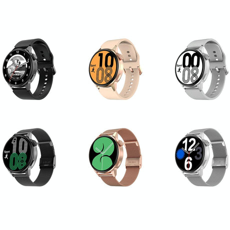 1.36 Inch Hd Screen Nfc Smart Call Watch Gold Steel