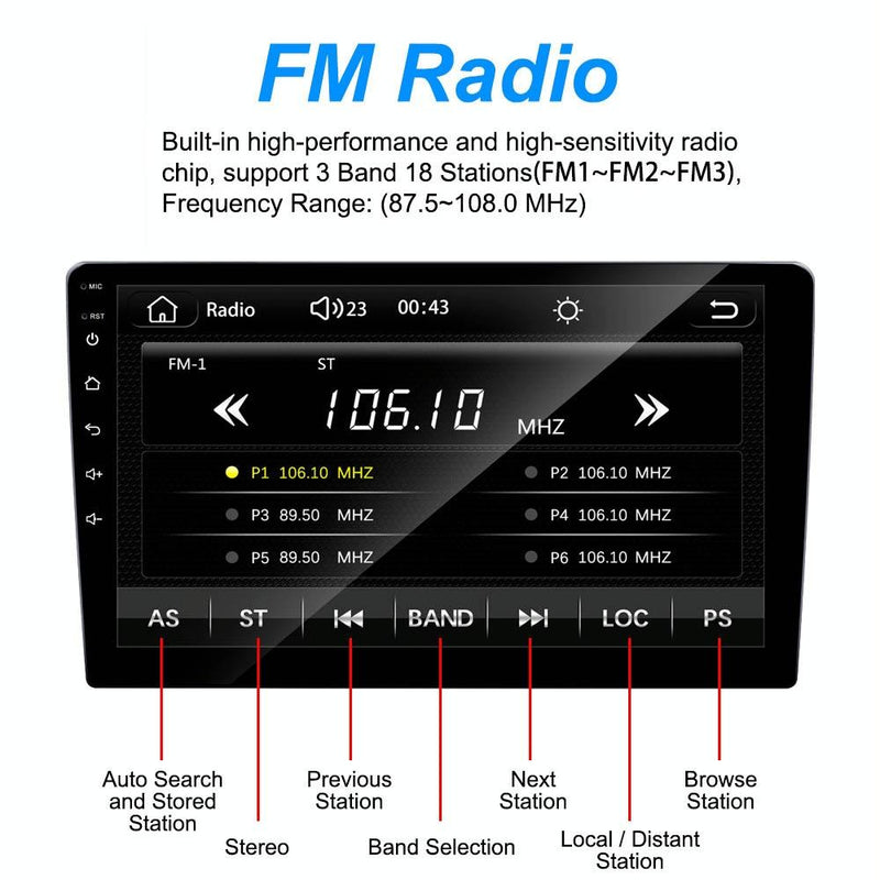 7 Inch Carplay Car Mp5 Player + Ahd Camera - Standard