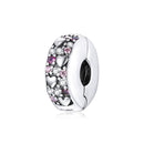 925 Sterling Silver Sparkling Love Beads For Diy Bracelets & Necklaces
