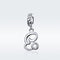 925 Sterling Silver Personalized Letter Pendant For Diy Bracelets And Necklaces Style - E