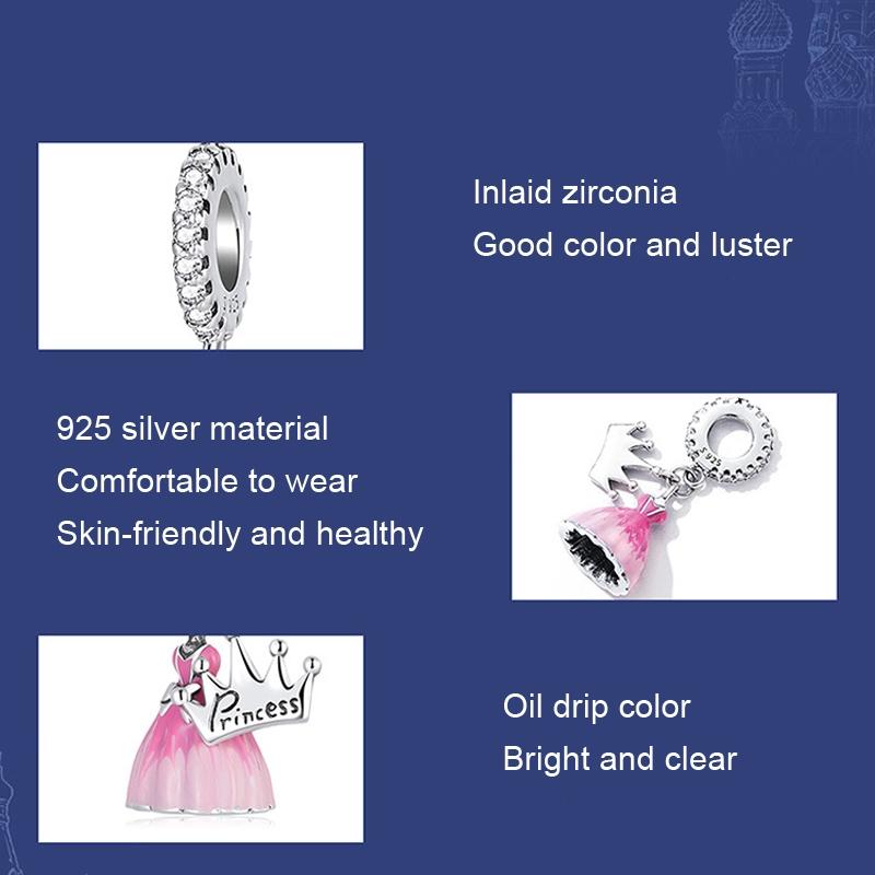 Diy Pearl Pink Bracelet With Fantasy Pendant