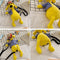 Adorable Cartoon Plush Shoulder Bag Duck White Green - Duck White Red