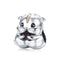 925 Sterling Silver Hamster Bead Bracelet & Necklace Set