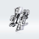925 Sterling Silver Relief Number Series 0 9 Beads For Diy Bracelets And Necklaces Style - 4