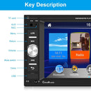 6.2 Inch Dual Spindle Hd Car Mp5 Player + Ahd Camera