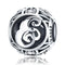 925 Sterling Silver 26 English Letter Beads For Diy Bracelets & Necklaces Style - E