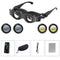Adjustable Focus Binoculars with Glass Lenses - Grey & Yellow
