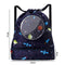 Blue Waterproof Drawstring Beach Bag L Size For Kids Wet & Dry Separation Shoulder Strap - Blue S
