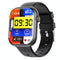 2.1 Inch Screen Smart Watch With Blood Sugar / Blood Oxygen Monitoring / Sos Alarm / 100+ Sports Modes - Black 3-Bead Steel - Black Milan