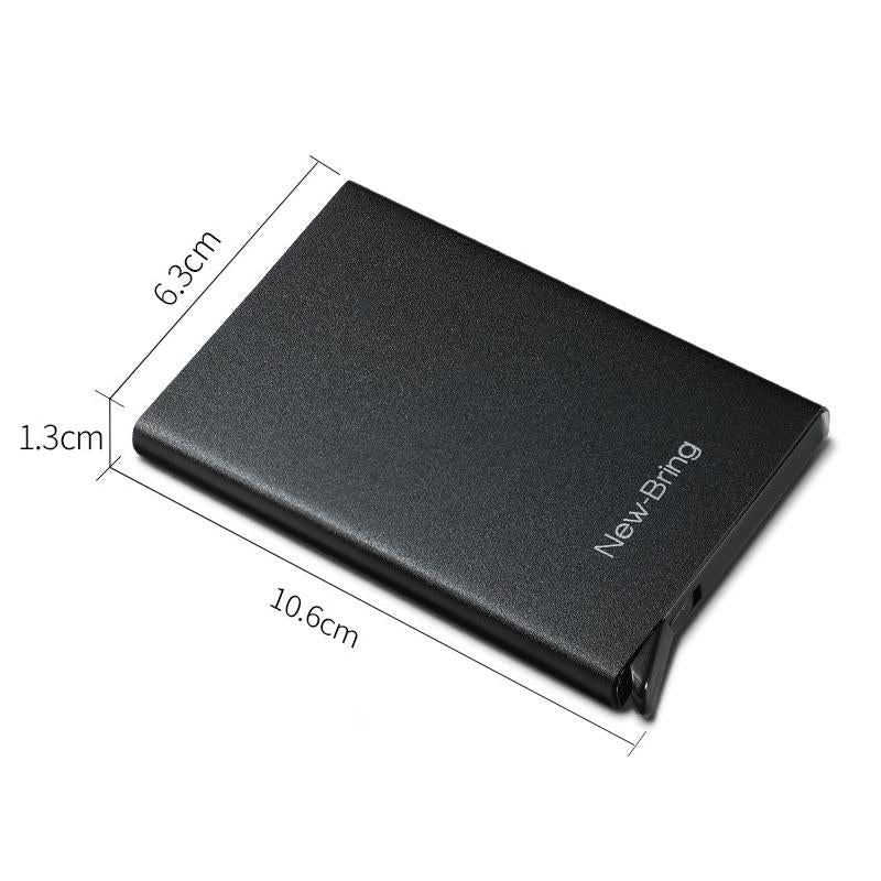Automatic Pop Up Metal Wallet With Card Holder