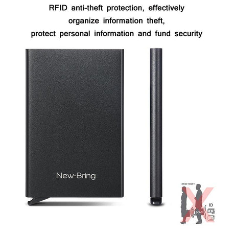 Automatic Pop Up Metal Wallet With Card Holder
