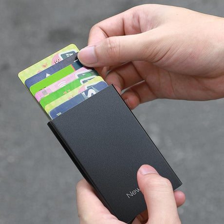 Automatic Pop Up Metal Wallet With Card Holder