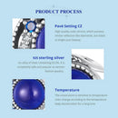 925 Sterling Silver Blue Moon Bead Bracelet Temperature Sensitive