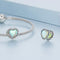 925 Sterling Silver Fresh Natural Heart Pendant For Diy Bracelet Style - Heart-Shaped